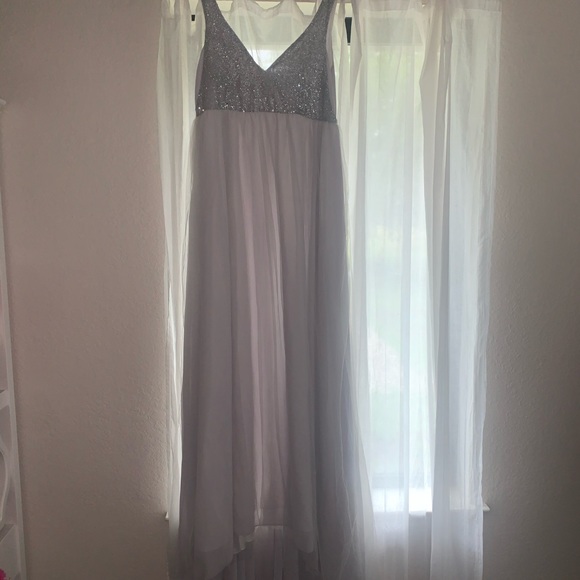 Sequined and tule maxi dress - Picture 3 of 4